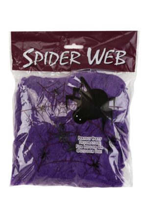 200 Square FT Purple Spider Web Prop | Spider Webs