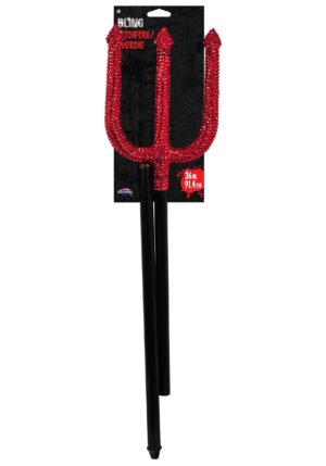 Red Rhinestone Devil Pitchfork Accessory | Devil Accessories