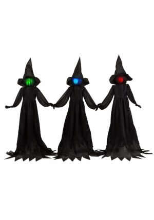 4FT Holding Hands Set of 3 Witches Decoration