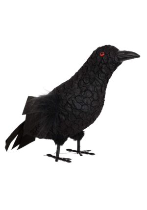 13-Inch Standing Black Crow Decoration | Table Decorations