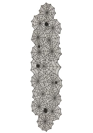 72" X 18" Table Runner Swarm of Spider Webs Decoration | Table Decorations