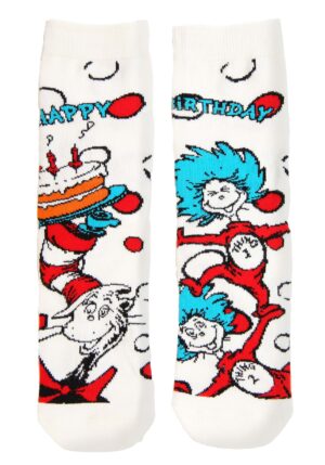 The Cat in the Hat Birthday Kids Crew Socks