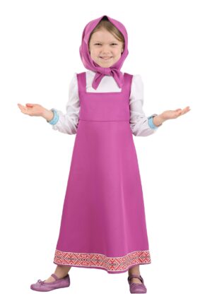 Girl's Masha and the Bear Toddler Masha Costume | TV Show Costumes