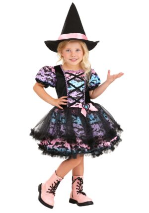 Girl's Toddler Pastel Tutu Witch Costume | Toddler Witch Costumes