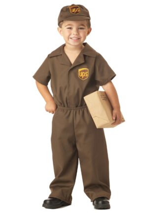 UPS Delivery Toddler Costume | Kid's Uniform Costumes