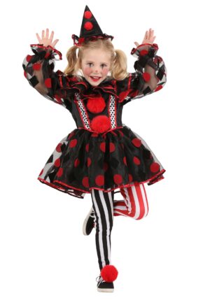 Toddler Wonderland Red Clown Costume | Scary Clown Costumes