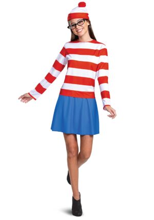 Where's Waldo Adult Classic Wenda Costume | Where's Waldo Costumes
