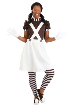 Chocolate Factory Worker Women's Costume | Movie Costumes
