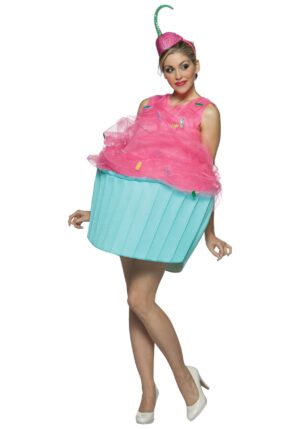 Tasty Pink Cupcake Women's Costume | Food Costumes