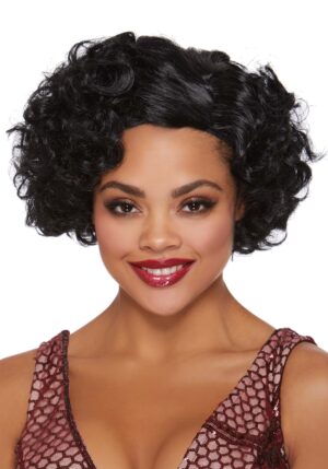 Curly Black Flapper Women's Costume Wig | Flapper Accessories