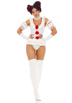 Let's Play a Game Clown Women's Costume | Evil Clown Costumes
