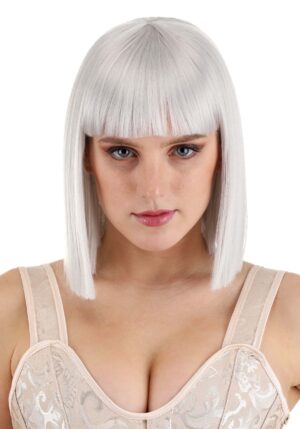 Light Gray Women's Costume Bob Wig | Costume Accessories