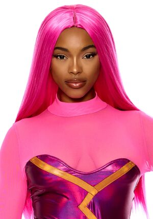 Long Hot Pink Lava Women's Costume Wig | Costume Wigs