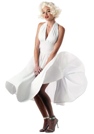 Marilyn Monroe Costume Dress | Sexy White Costume Dress