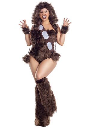 Plus Size Sexy Furry Space Friend Women's Costume | Sexy Movie Costumes