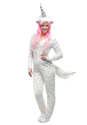Women's Plus Size Magical White Unicorn Costume