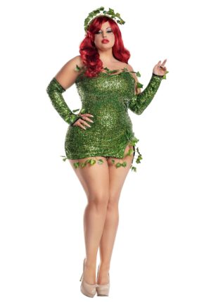 Women's Plus Size Poisonous Villain Costume | Plus Size Costumes