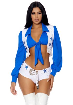 Sexy Star Football Cheerleader Women's Costume | Sexy Cheerleader Costumes