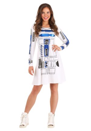 Star Wars I Am R2D2 Skater Dress Women's Costume | Star Wars Costumes