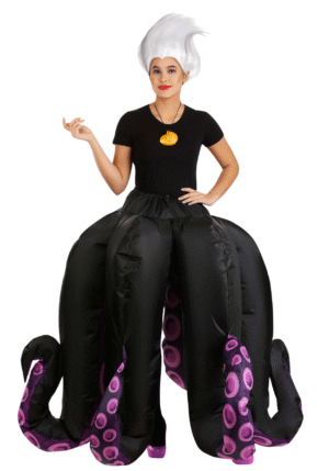 Ursula Inflatable Long Skirt and Necklace Women's Costume | Disney Costumes