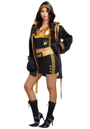 World Champion Boxer Women's Costume | Sports Costumes