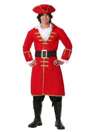 Captain Blackheart Pirate Costume - Red Pirate jacket