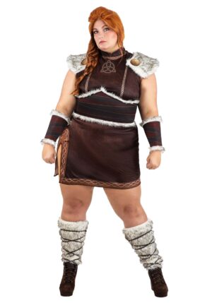 Women's Plus Size Deluxe Victorious Viking Costume | Historical Costumes