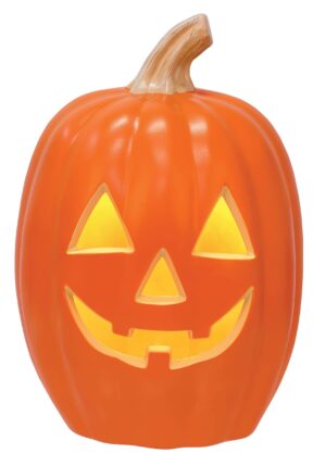 12-Inch Smiling Light Up Pumpkin Decoration | Pumpkin Decorations