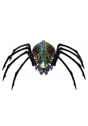 13-Inch Oil Slick Spider Skeleton Decoration | Spider Decorations