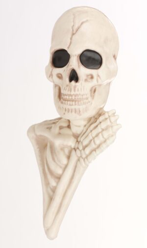 14-Inch Skeleton Tree Peeker Decoration Prop | Outdoor Decorations