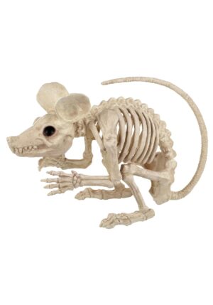 19-Inch Skeleton Attack Rat Decoration | Animal Skeletons