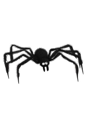 24-Inch Furry Zany Black Spider Decoration | Spider Decorations
