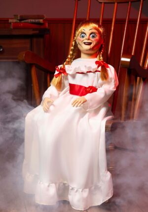 25-Inch Annabelle Doll Animatronic Prop Decoration | Halloween Animatronics