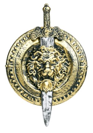 20" Gladiator Shield W/ 29" Sword Prop Set | Roman Toy Weapons