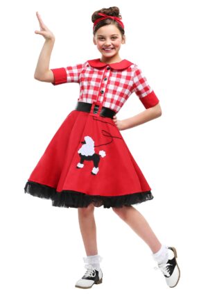 50's Sock Hop Darling Costume for Girls | Decade Costumes