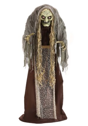 5FT Animatronic Hag the Witch Decoration - Scream Saver | Halloween Animatronics