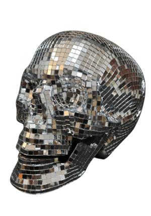 6-Inch Disco Skull Prop Decoration | Skull Decorations