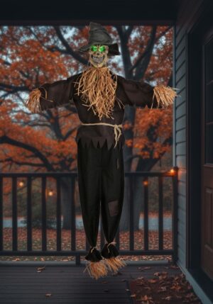 67-Inch Hanging Halloween Scarecrow Decoration - Scream Saver| Hanging Halloween Decorations