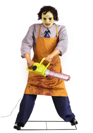 6FT Animatronic Leatherface Halloween Decoration | Halloween Animatronics