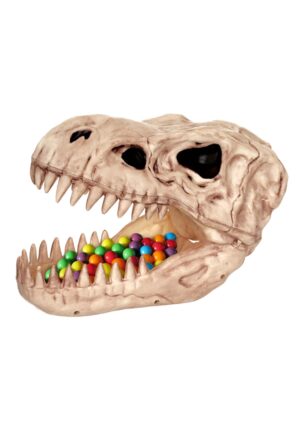 7.5-Inch T-Rex Skeleton Skull Candy Bowl Decoration | Candy Bowls