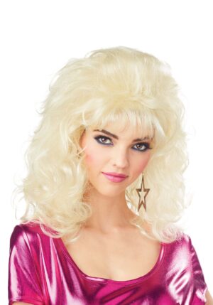 80's Big Hair Blonde Women's Costume Wig | Blonde Wigs