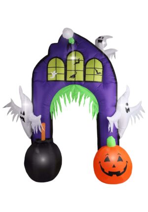 9FT Inflatable Ghostly Castle Arch Decoration | Outdoor Decorations