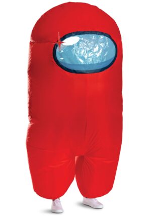 Adult Among Us Red Impostor Inflatable Costume | Video Game Costumes