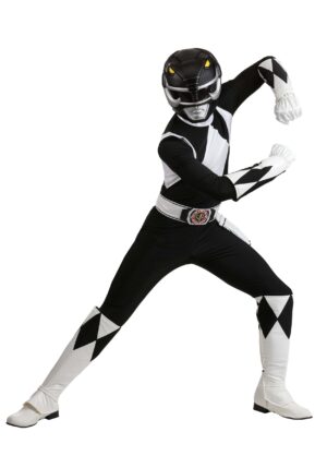 Authentic Power Rangers Men's Black Ranger Costume | TV Show Costumes