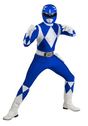 Authentic Power Rangers Men's Blue Ranger Costume | TV Show Costumes