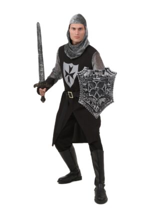 Men's Black Knight Costume | Historical Costumes