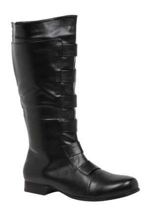 Adult Black Superhero Boots | Superhero Costume Accessories