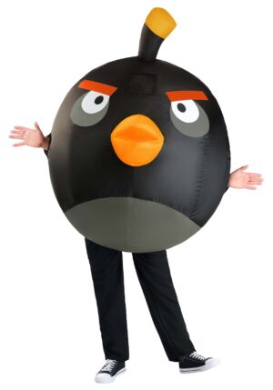 Bomb Inflatable Angry Birds Adult Costume | Video Game Costumes
