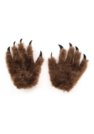 Adult Costume Brown Wolf Paws | Animal Accessories