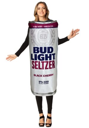 Bud Light Black Cherry Seltzer Can Adult Costume | Beverage Costumes